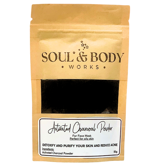 Activated Charcoal Powder 50g | Natural Detox Mask for Oily & Acne-Prone Skin