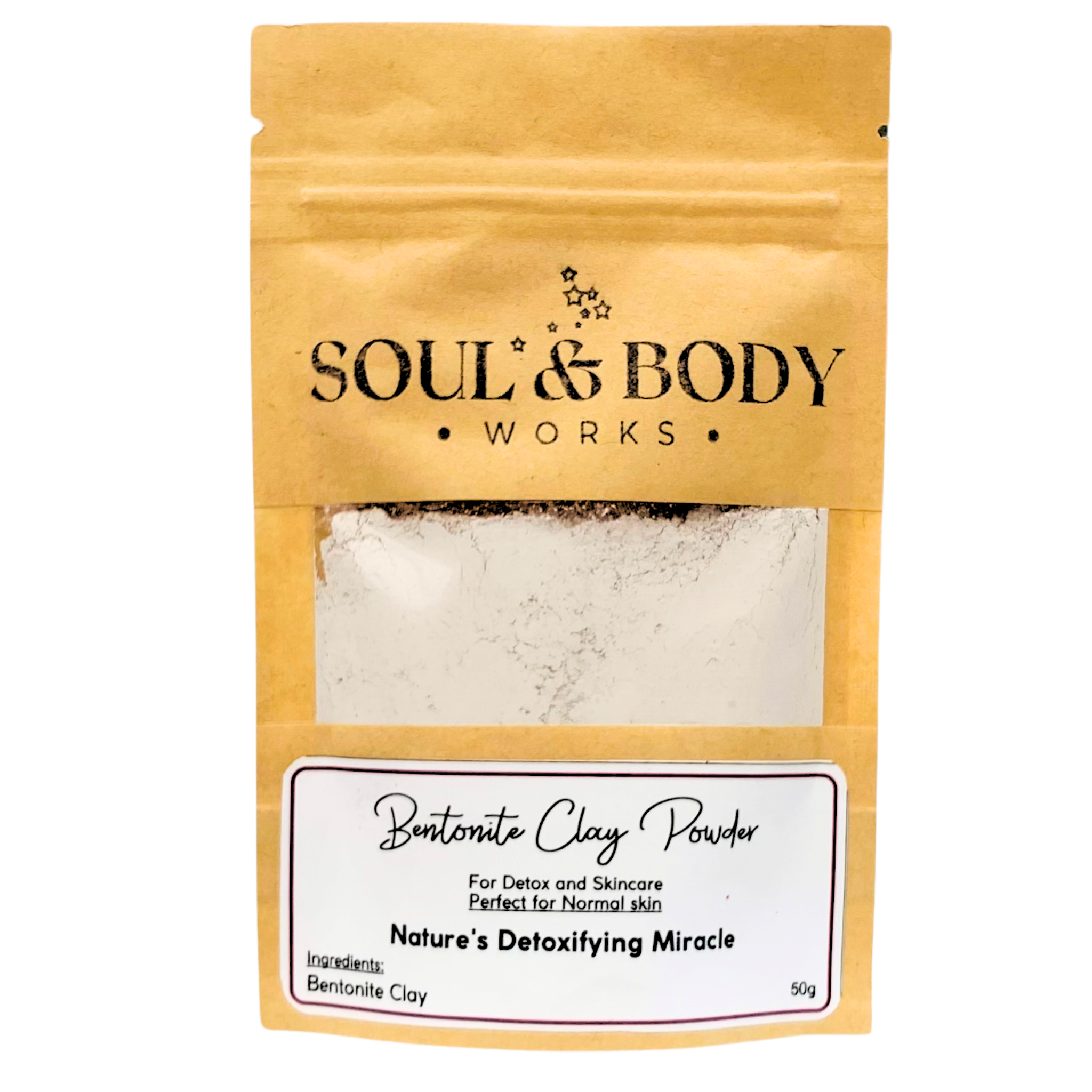 Pure Bentonite Clay 50g | Natural Face Mask for Acne & Oily Skin