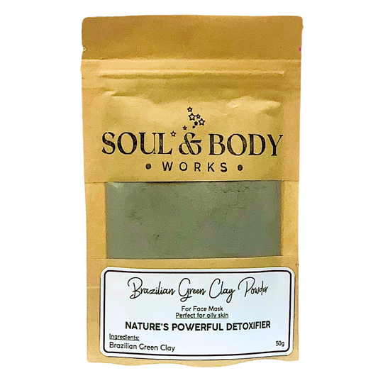 Brazilian Green Clay 50g | Natural Face Mask for Oily & Acne-Prone Skin
