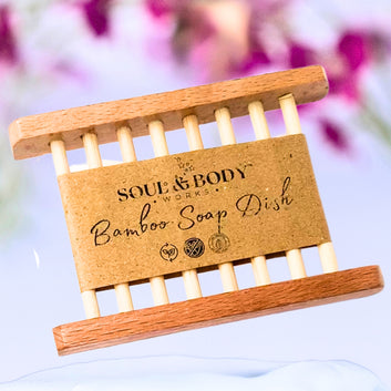Bamboo Soap Dish – Eco-Friendly, Sustainable Soap Holder for Long-Lasting, Dry Soaps