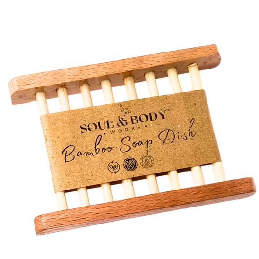 Bamboo Soap Dish – Eco-Friendly, Sustainable Soap Holder for Long-Lasting, Dry Soaps